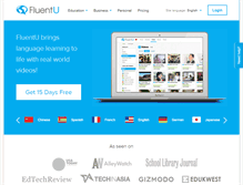Tablet Screenshot of fluentu.com